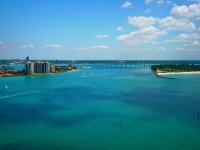 View from parasailing looking over County Rd 699/Gulf Blvd. in Clearwater.