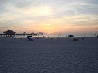 Sunseting in the Gulf of Mexico. Shot from Clearwater Beach.