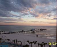 View of Pier60 from our balcony at the Hilton Clearwater