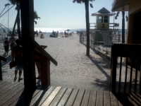 the gift shop next to the beach.